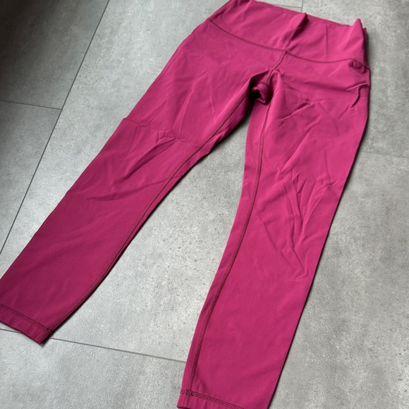 lululemon athletica Burgundy High Rise 7/8 Leggings - Picture 5 of 8